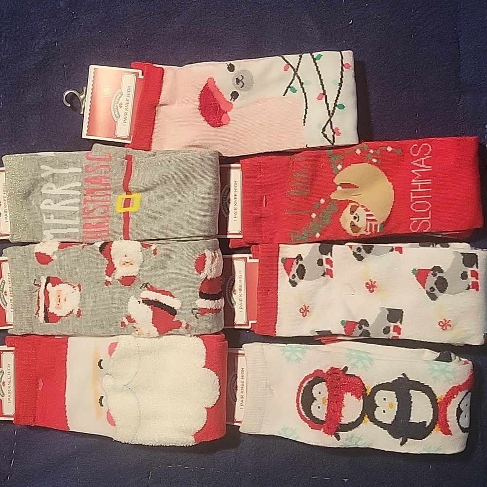7 pair holiday Socks
